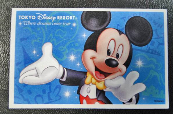 ディズニーリゾートのチケット券【筆者撮影】